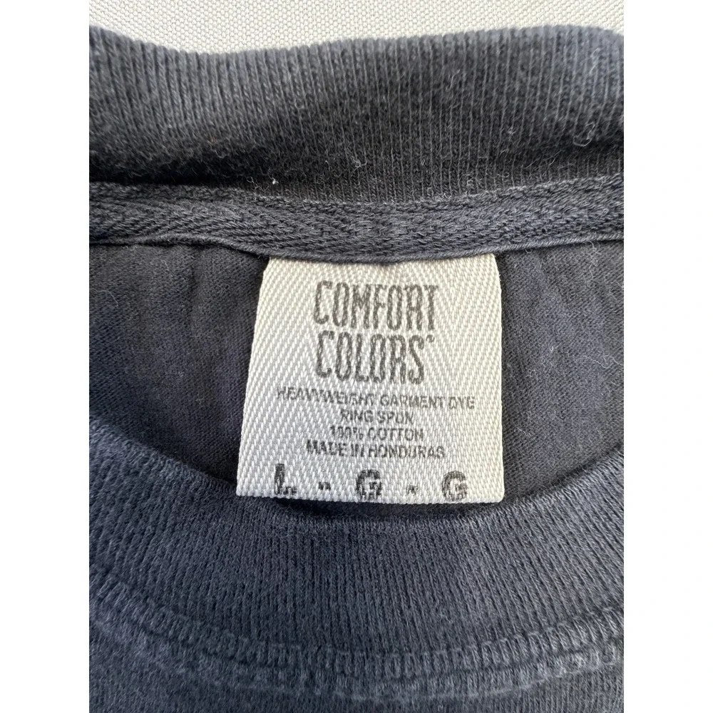 COMFORT COLORS Doc Holliday Western Tee L Black 100% Cotton Sleeveless